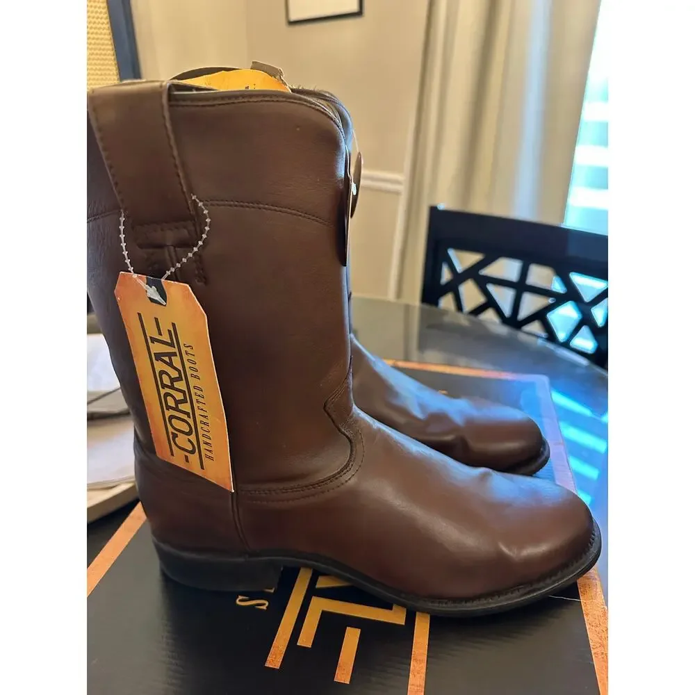 Corral Men's Honey Embroidery Round Toe Leather Western Boots A4068 11.5
